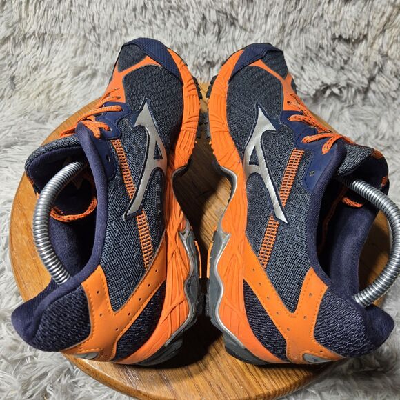 Mizuno Wave Ascend 8 Mens Size 9 UK 8 Trail Running Shoes Orange/Blue Trainers - Picture 4 of 13